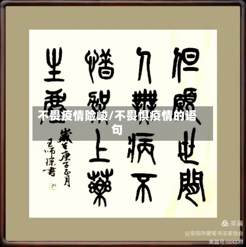 不畏疫情险峻/不畏惧疫情的语句
